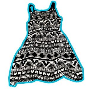 Cute patterned dress perfect for a little party!